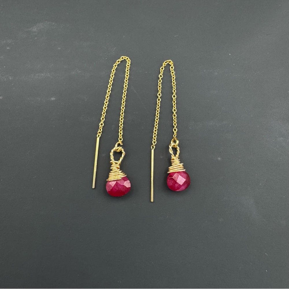 Th915 Ruby Gold Threaders - image 2